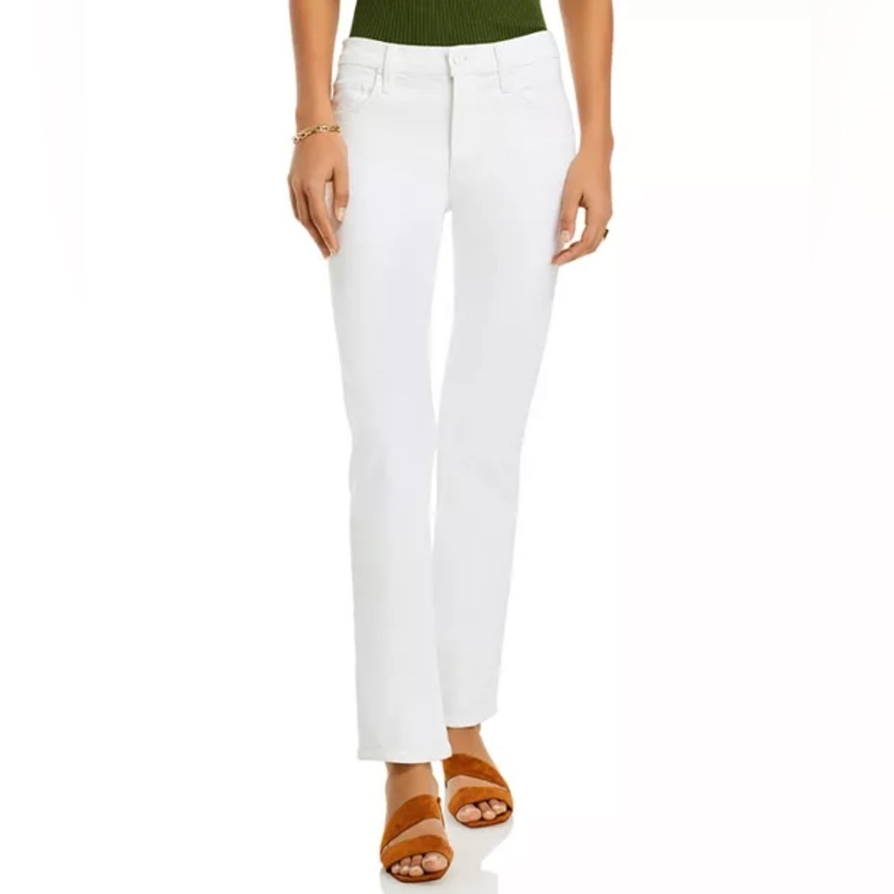NWT MOTHER The Smarty Pants Skimp High Rise Jeans in Totally Innocent